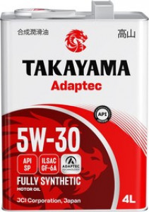 Масло моторное TAKAYAMA ADAPTEC 5W-30 4Л (МЕТАЛЛ))